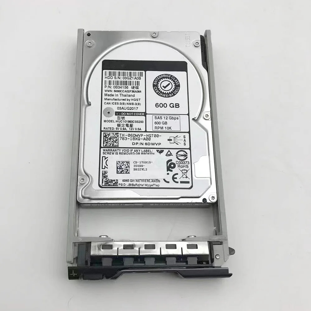 DELL R440 R640 SAS 12G 10K 2.5인치 6DWVP 06DWVP 하드 600GB