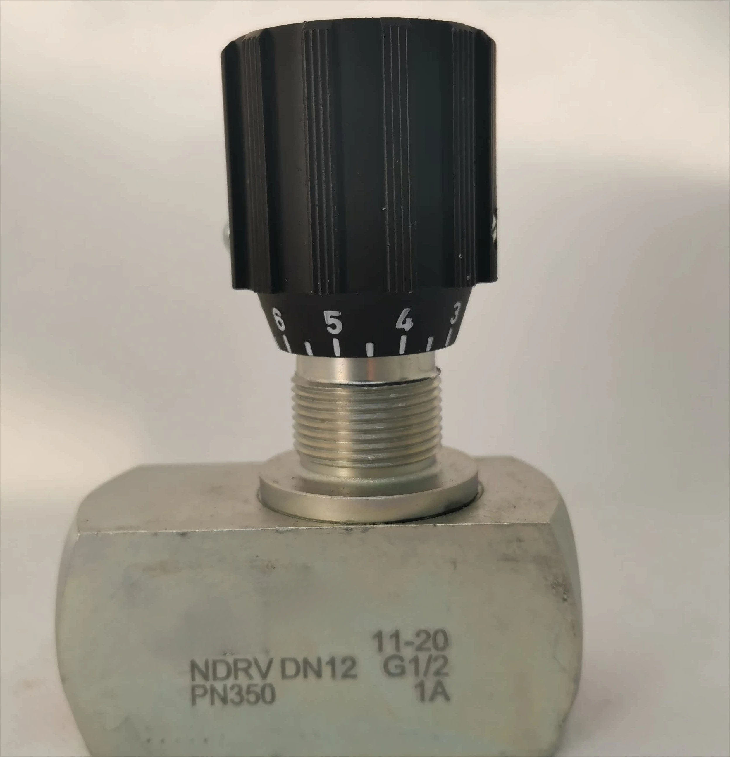 단방향 스로틀 밸브 NDV DN6 G1/8 PN350 1A 18 파이프라제어 규정