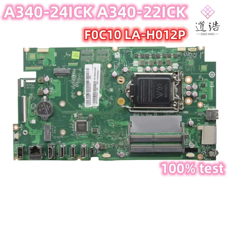 LA-H012P Lenovo호환 A340-24ICK A340-22ICK AIO 마더보드 F0C10 IB365SC1 DDR4 완전 작동 리퍼