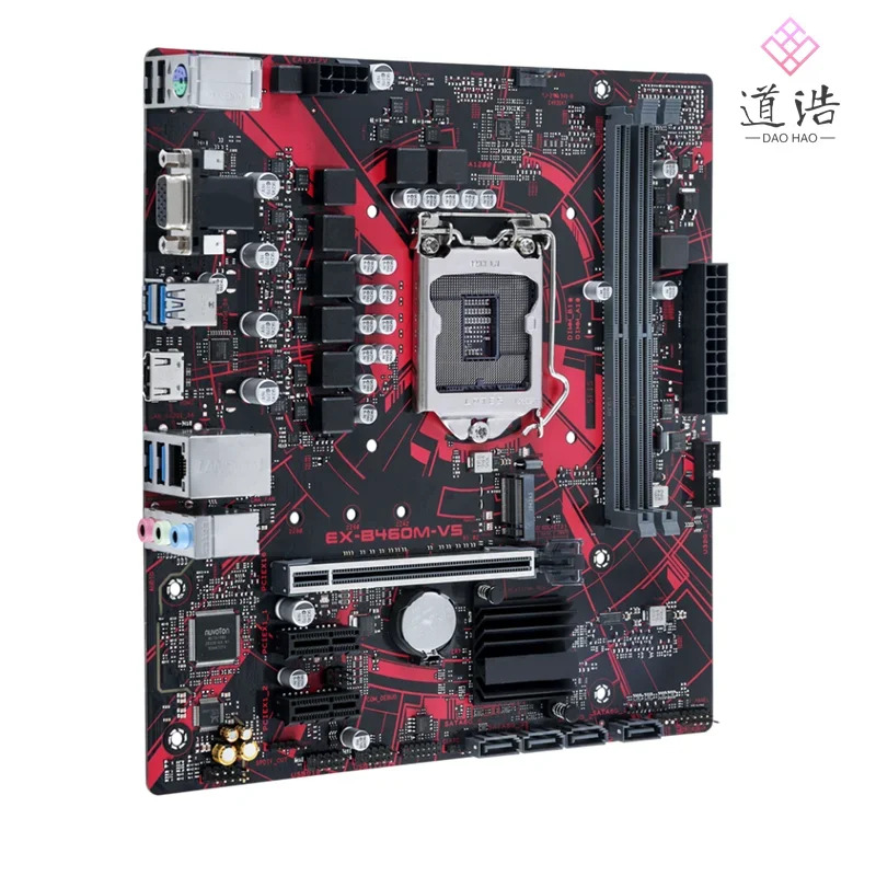 EX-B460M-V5 마더보드64GB PCI-E3.0 M.2 HDMI LGA 1200 DDR4 마이크로 B460 메인보드 완전 작동 리퍼