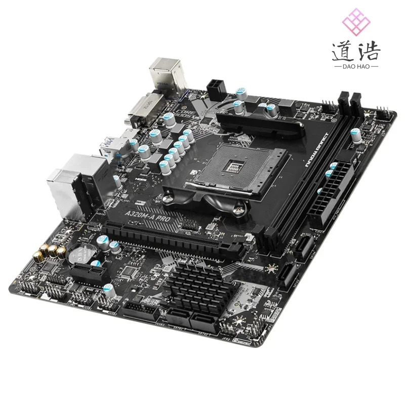 A320M-A PRO 마더보드64GB HDMI 소켓 AM4 DDR4 마이크로 A320 메인보드 완전 작동 리퍼