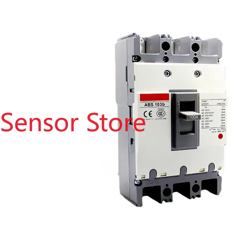 Wuxi MEC 3상 성형 케이스 회로차단기 ABS103b 3P 60A 75A 100A