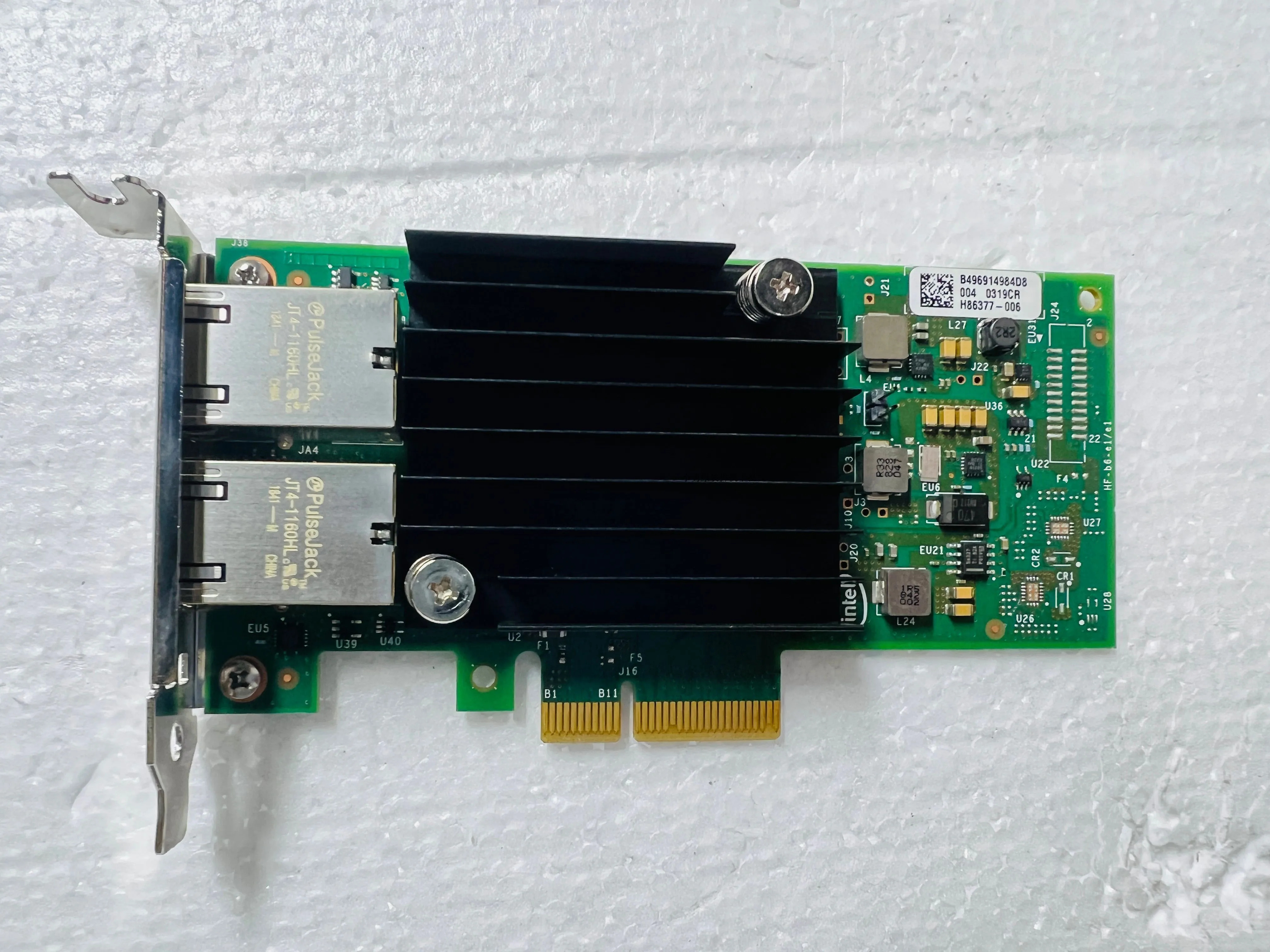 X550-T2 PCIE RJ45 네트워크 인터페이스 카드 2.5g 5g 10g X550T2BLK용