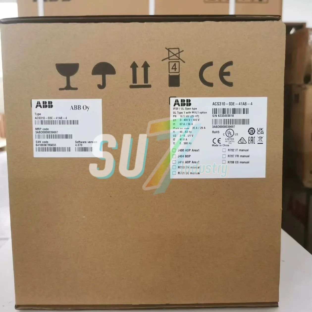 ACS310-03E-34A1-4 ACS310-03E-41A8-4 ACS310-03E-48A4-4 오리지널 주파수 변환기