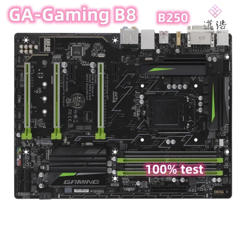 GA-Gng B8 마더보드64GB LGA 1151 DDR4 B250 메인보드 완전 작동 리퍼