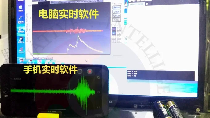 EMG Myoelectric 센서 MyoWare/SparkFun 호환 소프트웨어 오픈