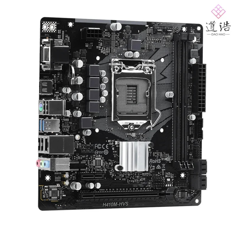 ASRock호환 H410M-HVS 마더보드64GB HDMI PCI-E3.0 LGA 1200 DDR4 마이크로 H410 메인보드 완전 작동 리퍼