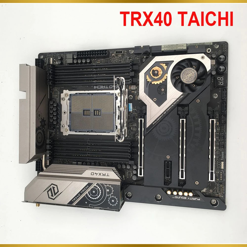 ASRock호환TAICHI 데스크톱 마더보드 TRX40 8 DDR4 24핀 256GB 지지대 3970X 3900X