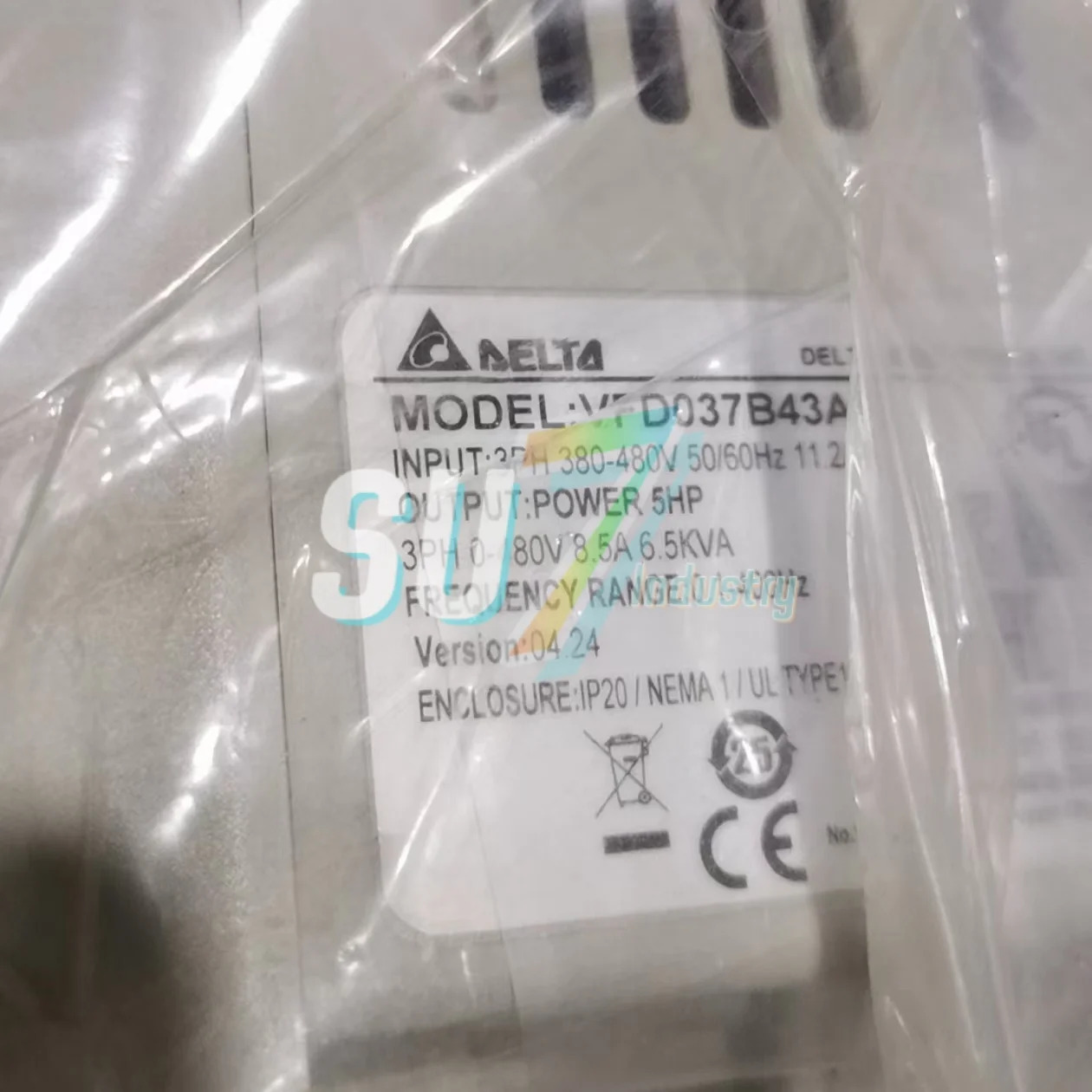VFD037B23A 인버터 AC 가변 주파수 드라이브 원본