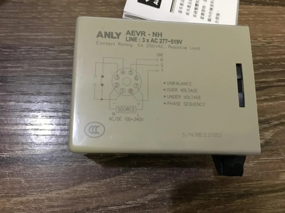 Aevr-nh ANLY R 주파수 보호 릴레이 디지털 3상AEVR-YH AC 100-240V