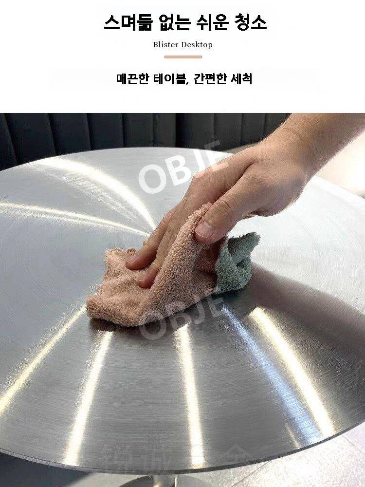 벽부착테이블 벽걸이 원형 카페 스텐 접이식 사이드 공간활용 테이블 - 상세 이미지 5