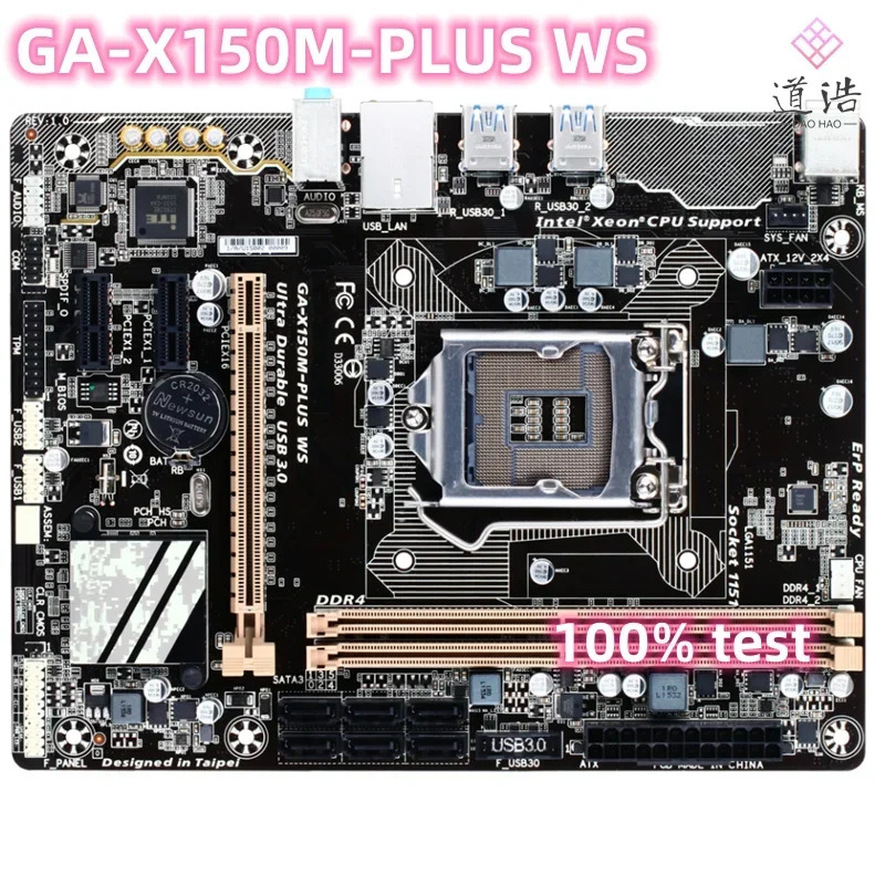 GA-X150M-PLUS WS 마더보드32GB LGA 1151 DDR4 마이크로 C232 메인보드 완전 작동 리퍼