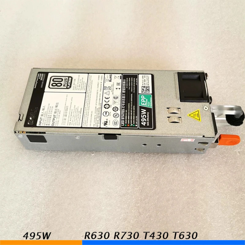 DELL R630 R730 T430 T630 DPS-495BB A D495E-S1 GRTNK 495W EPP서버 전원공급장치전 리퍼
