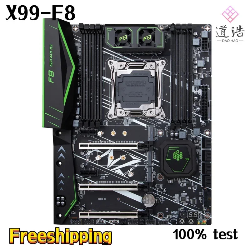 HUANANZHI X99-F8 마더보드 256GB M.2 SATA3.0 LGA 2011-3 DDR4 C612 메인보드 완전 작동 리퍼