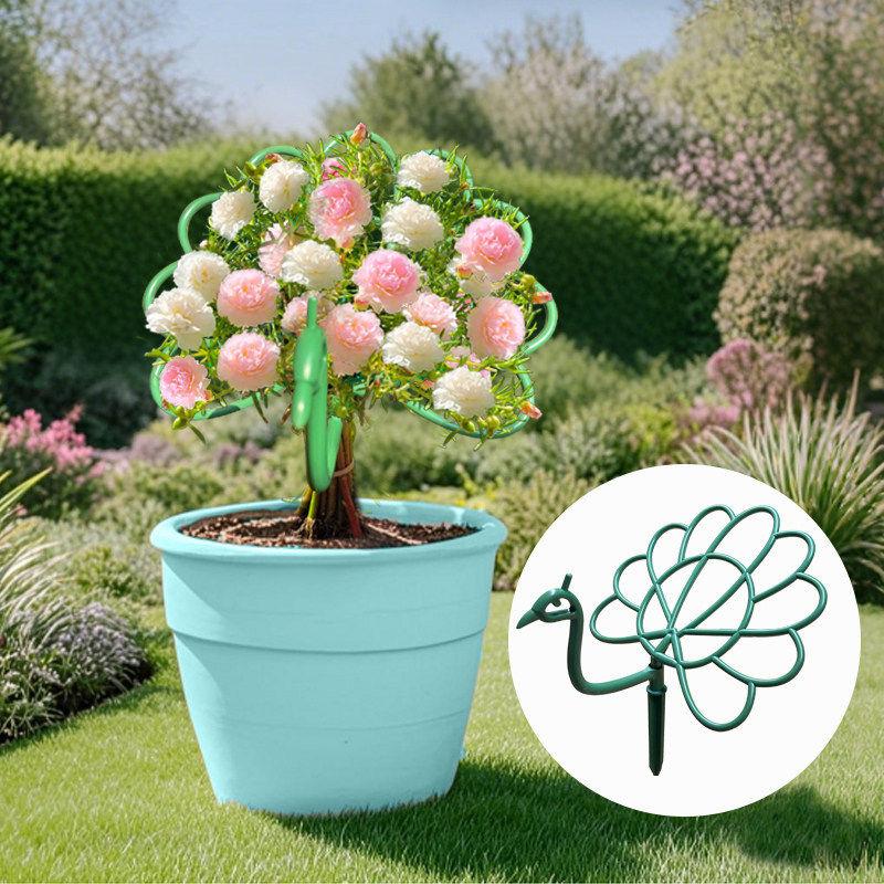 난초 식물 지지대 스탠드 정원 줄기 말뚝 스테이크 홀더 프레임 지원 반원형 - 상세 이미지 4
