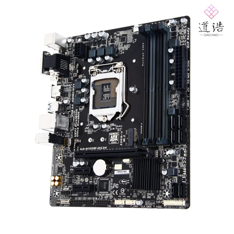 GA-B150M-DS3H 64GB HDMI M.2 LGA 1151 DDR4 마이크로 마더보드B150 마더보드 완전 작동 리퍼