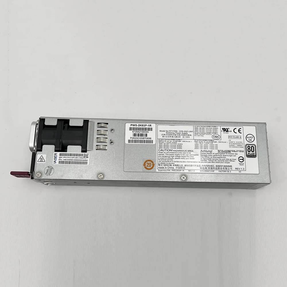 Supermicro 4028GR PWS-2K03P-1R CPR--2M12000W 서버 전원공급장치 전 리퍼