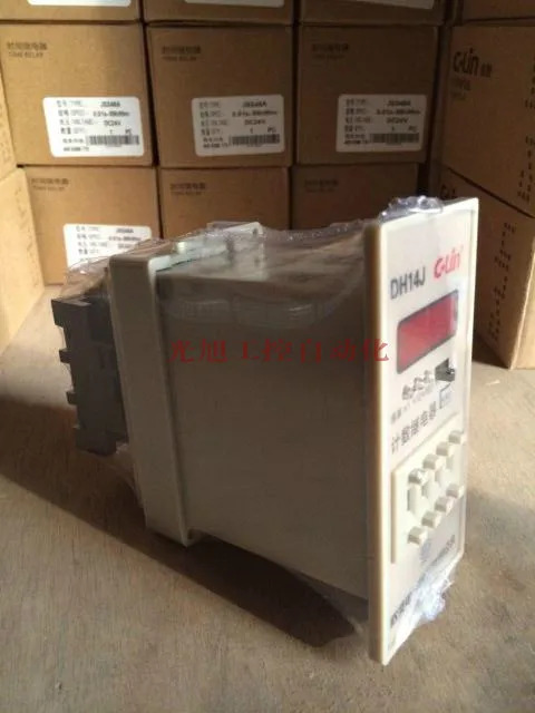 C-lin DH14J 디지털 카운트 릴레이 4 AC220V 표준 N 전원 메모리 대체 JDM1-14