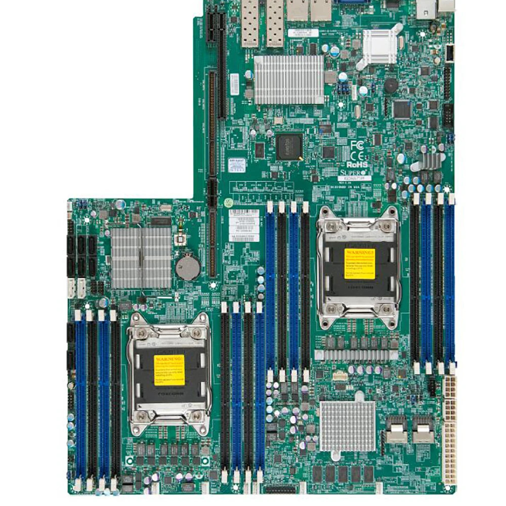 Supermicro 서버 마더보드 지원 E5-2600 V1 V2 군 16x DIMM SATA3 SAS2 LGA2011 DDR3 X9DRW-7TPF