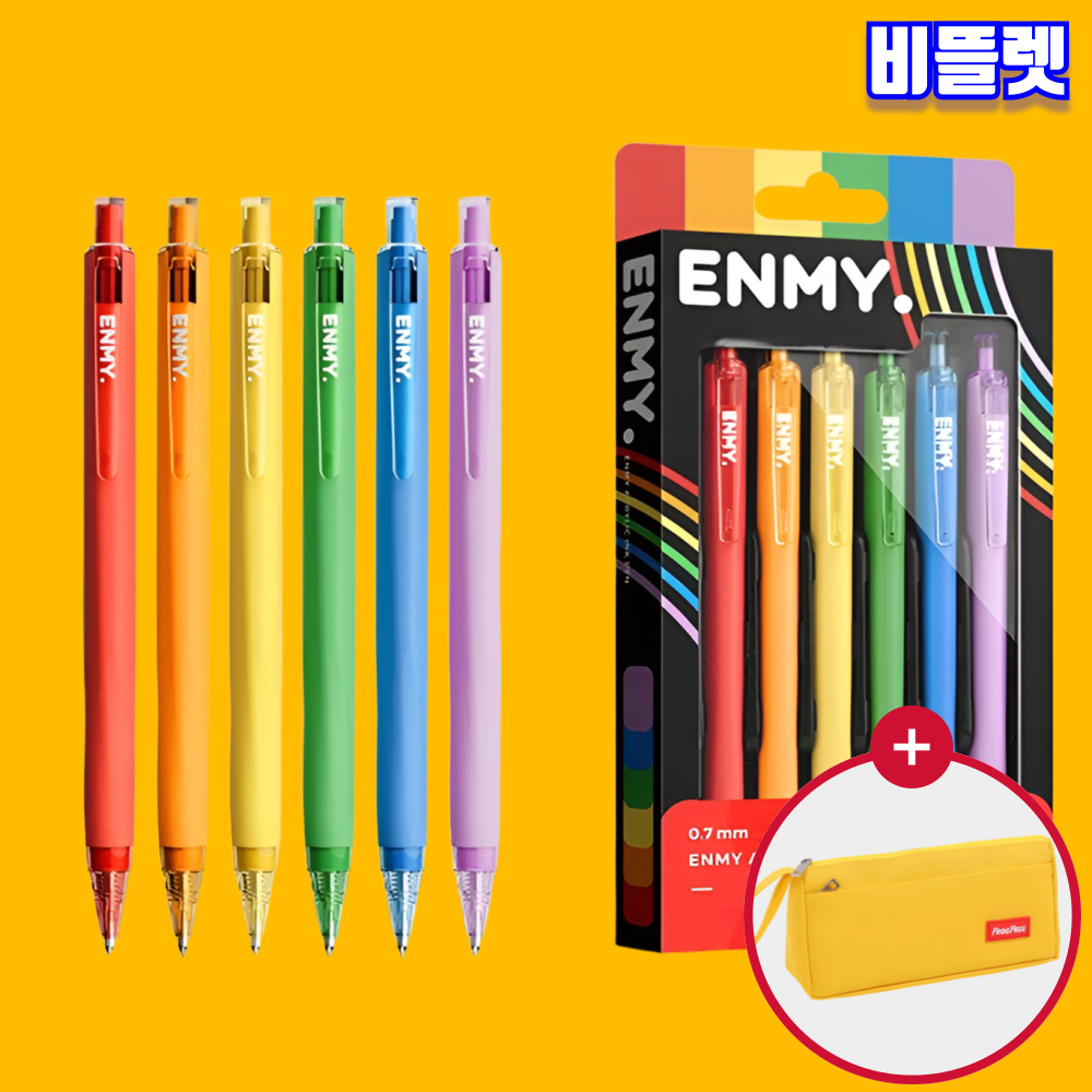 [정품보장] ENMY 아크릴 젤펜 세트 엔미 수채화 마커 볼펜 페인팅 0.7mm 비뜰렛 - 상품 이미지