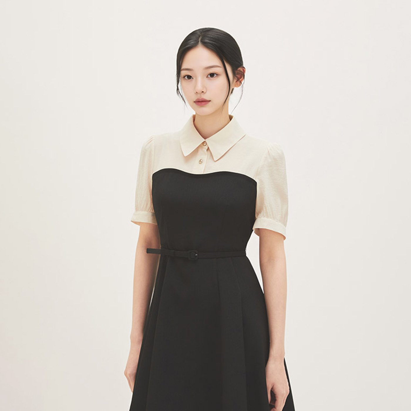로엠 [RE] 우븐매칭 롱 원피스(RMOWG23S11) RMOWG25RT1 이미지 2