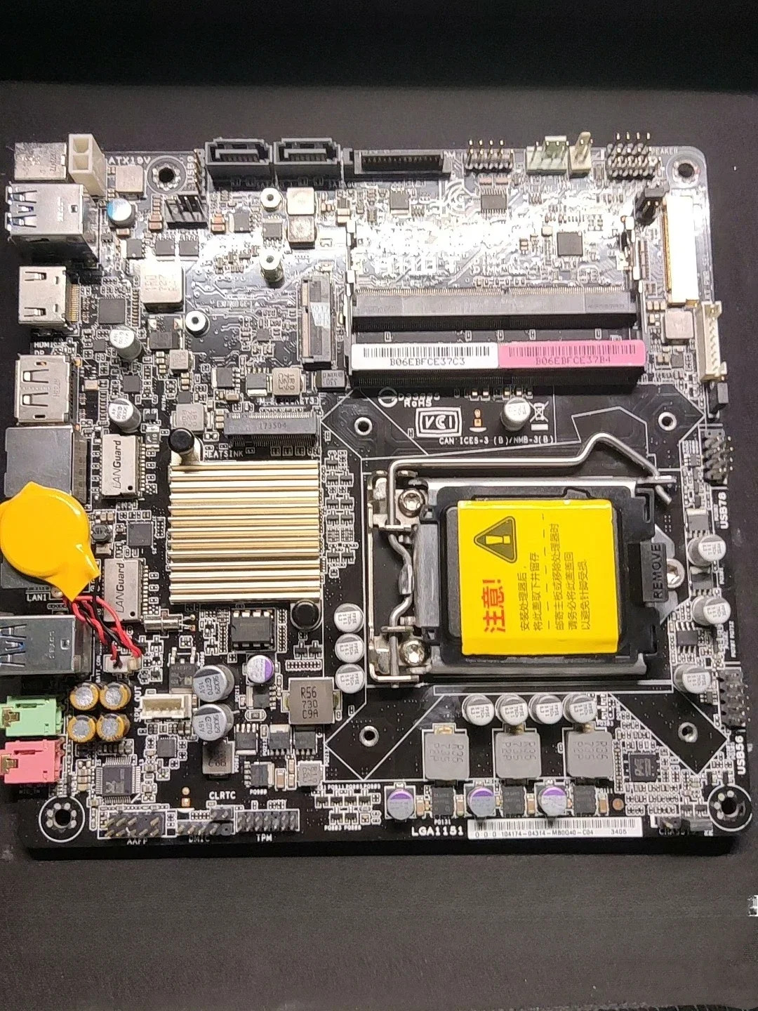 ASUS호환 H110T MINI-ITX 듀얼 네트워크 인터페이스 카드 DC 전원공급장치 HTPC H310T 메보드