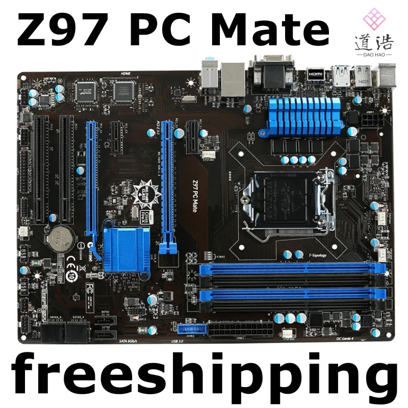 Z97 PC 메이트 마더보드32GB LGA 1150 DDR3 메인보드 완전 작동 리퍼