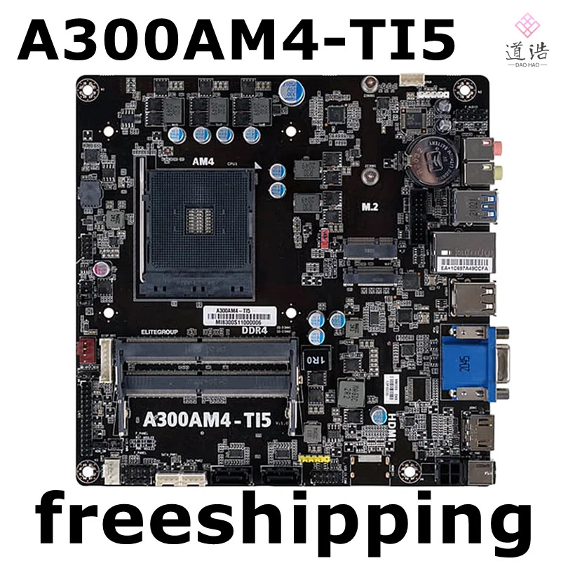ECS A300AM4-TI5 미니 ITX 마더보드32GB 소켓 AM4 Ryzen호환2.3 메인보드 4.5 세대 CPU DDR4 17x17