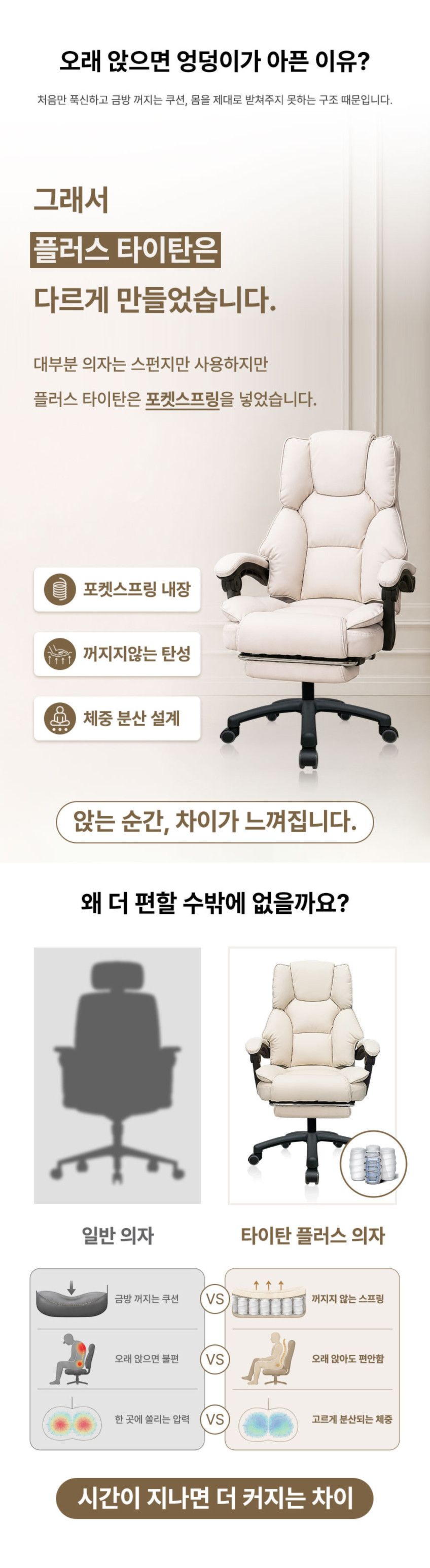 일루일루 타이탄 플러스 게이밍 컴퓨터 사무용 리클라이너 발받침 의자 6color 판매처 상세 정보 이미지 3
