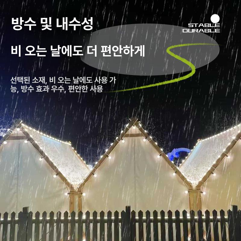 캠핑글램핑 삼각형 텐트 방갈로쉘터 야외 조립식 원두막 가족용 - 상세 이미지 3