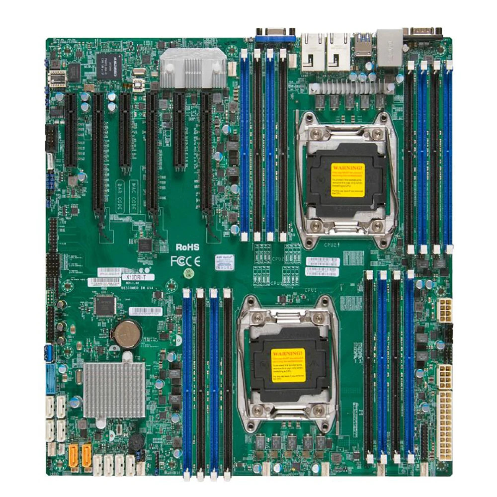 Supermicro 서버 마더보드 E5-2600 v4/v3 군 지원 X540 듀얼 포트 10GBase-T LGA2011 DDR4 X10DRi-T