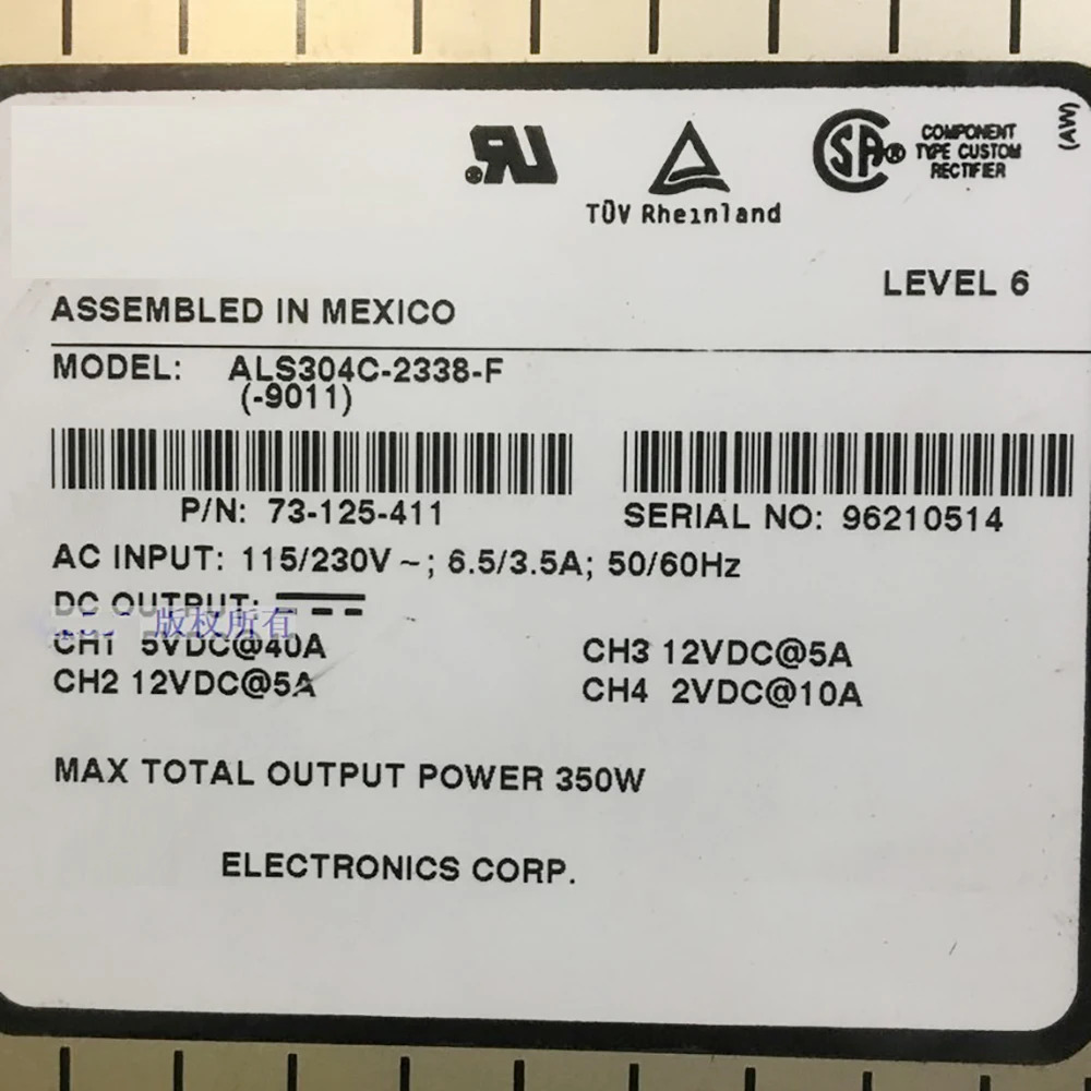 ASTEC 전원공급장치ALS304C-2338-F 73-125-411 350W