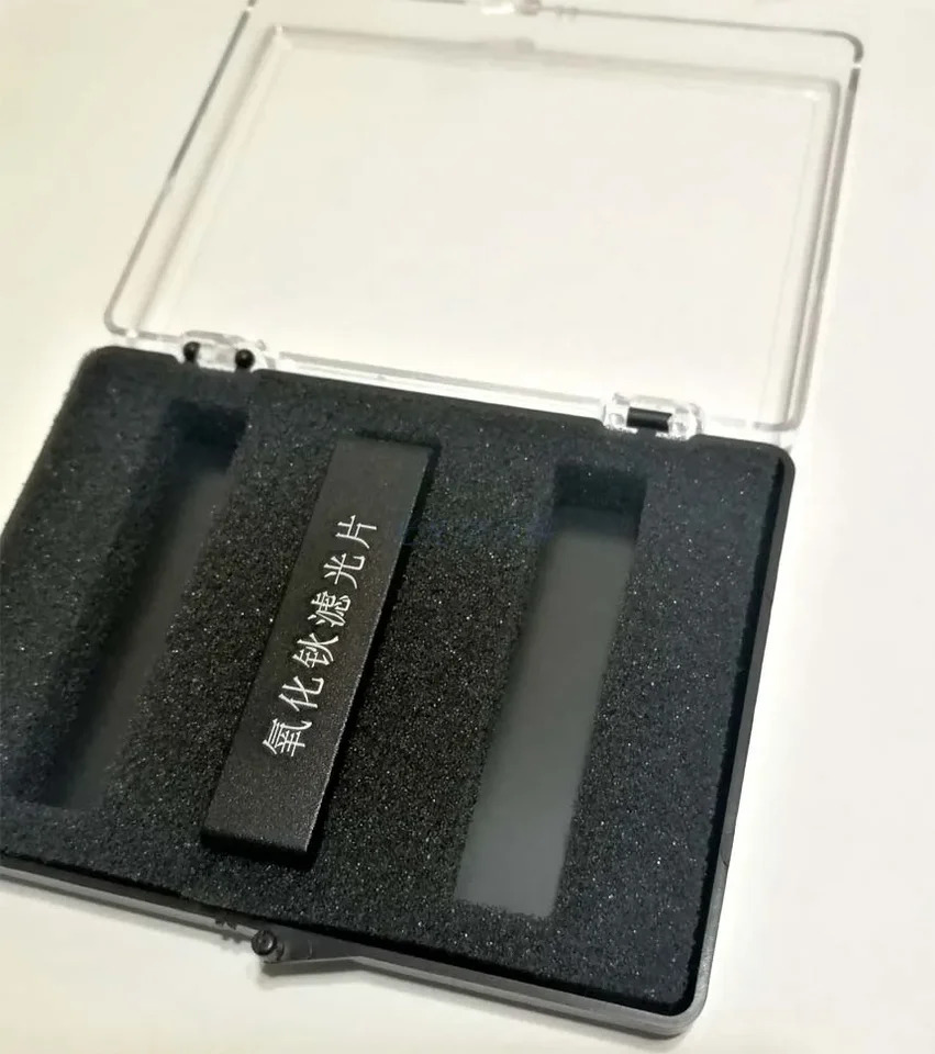 홀뮴 산화물 유리 파장 리퍼 분광광도계 검증 필터 표준 물질