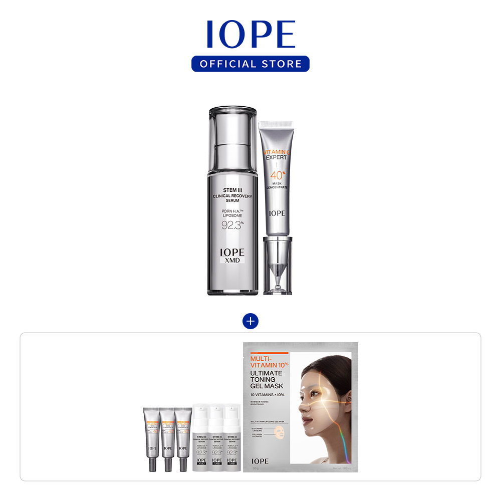 [네이버 단독] 아이오페 전문관리 듀오 세트 (XMD 스템3 세럼 30ml + 비타민C 40% 컨센트레이트 15g) - 상세 이미지 2