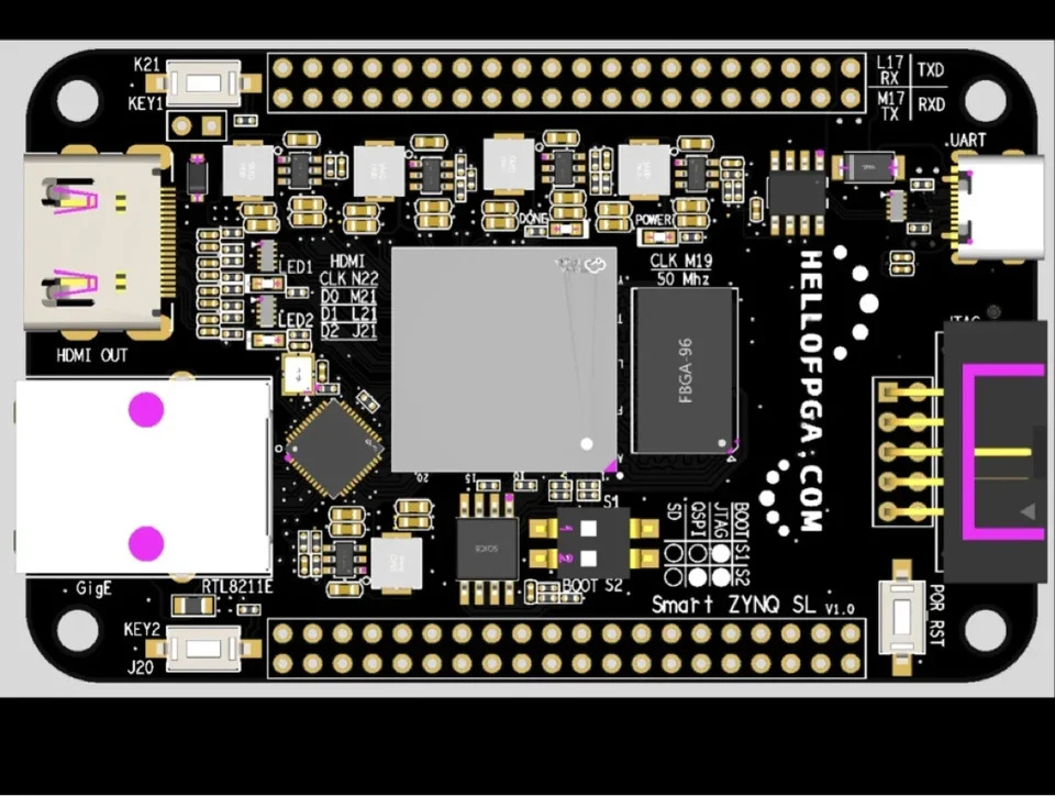 Xil-nx FPGA ZYNQ 7020 최소 시스템 보드 개발보드