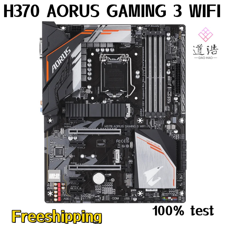 리퍼 완료 메인보드 H370 AORUS GNG 3 WIFI 마더보드 64GB HDMI M.2 LGA 1151 DDR4