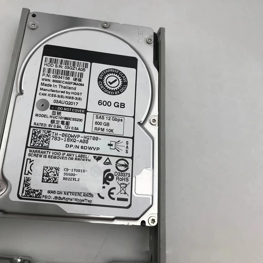 DELL R440 R640 SAS 12G 10K 2.5인치 6DWVP 06DWVP 하드 600GB
