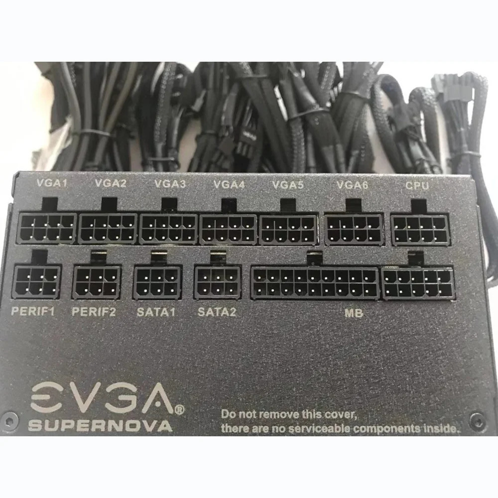 EVGA 모듈 전원공급장치 1300W 1300 M1 6 2P 80 PLUS 리퍼 고퀄리티