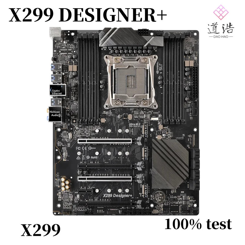 ASRock호환 X299 DESIGNER 256GB LGA 2066 DDR4 PCI-E3.0 M.2 마더보드X299 마더보드 완전 작동 리퍼