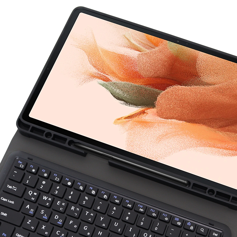 데이웍스 갤럭시탭 S7 FE S8+ S7+ 플러스 블루투스 키보드 케이스 S펜 수납 스마트커버 교육청 디벗 학교 - 상세 이미지 3