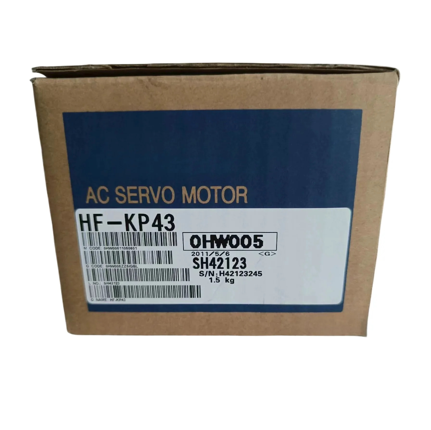 원본 HF-KP43 HF-KP43B 서보모터 입력 3AC 102V 2.9A 출력 400W.