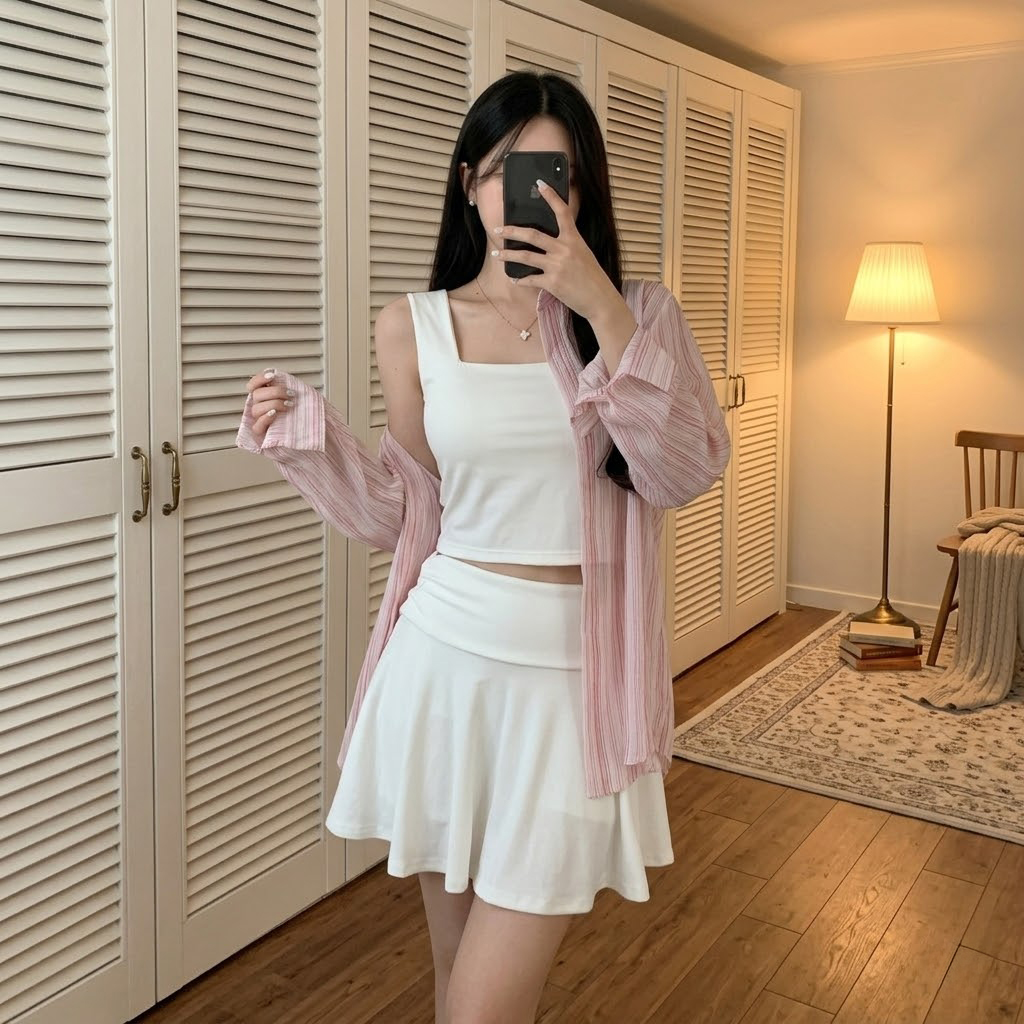 여름 루즈핏 스트라이프 오버핏 셔츠 쿨 줄무늬 남방 긴팔 카라셔츠 - 상세 이미지 3
