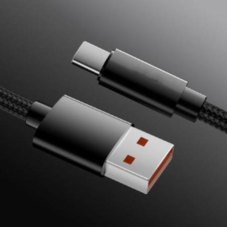[바우앤샵]충전 고속 케이블 C-Type to USB 나일론와이어 1.5m A