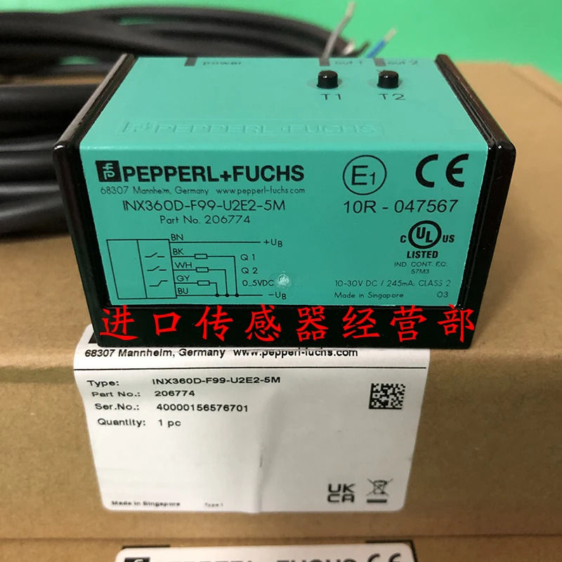 독일 P F Pepperl Fu 틸트 센서 INX360D-F99-U2E2-5M