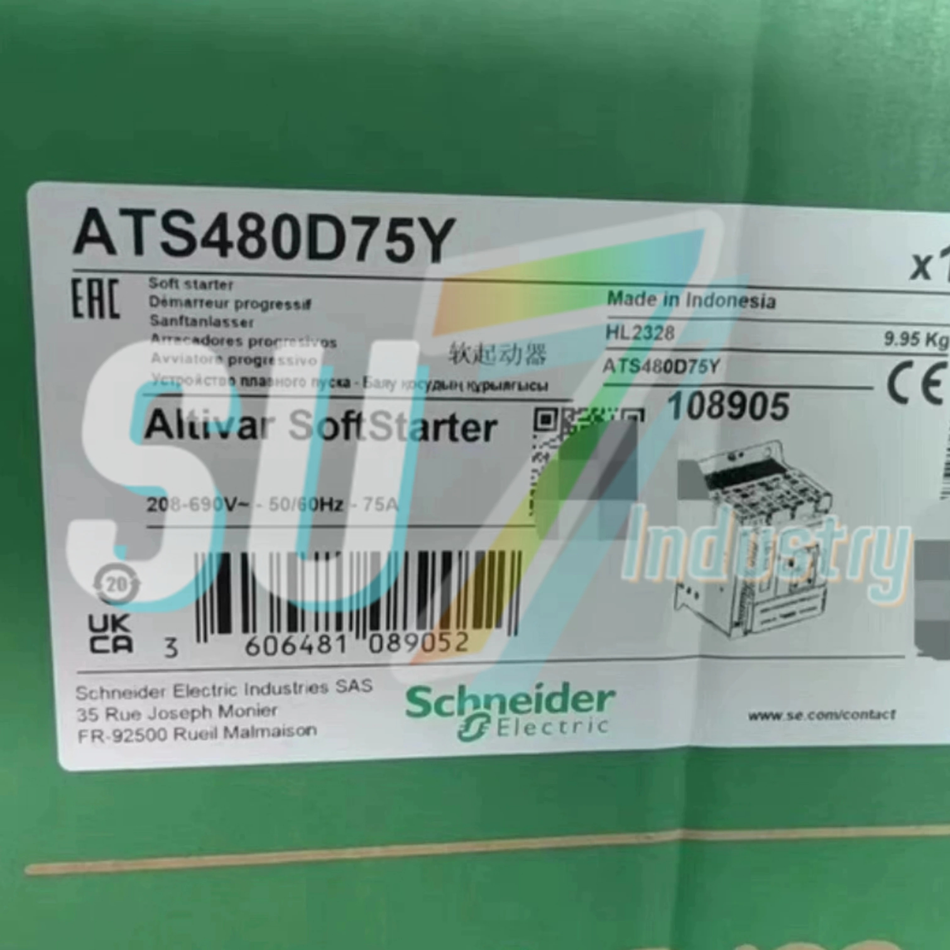 소프트 스타터 ATS480D62Y 62A 30kW ATS480D75Y 75A 37kW ATS480D88Y 88A 45kW 내 새
