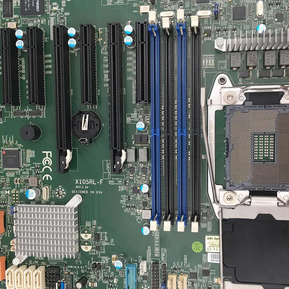 Supermicro 산업패키지 마더보드 LGA2011 E5-1600/2600 V3/V4 군 DDR4 ECC 7 PCI-E 슬롯 X10SRL-F