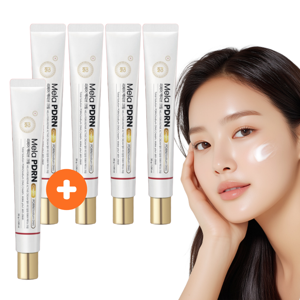 일양약품 PDRN 재생 크림 연어 멜라 토닝 미백 주름개선 30g 4+1 - 상품 이미지