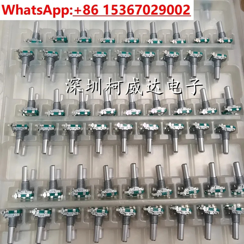 10PCS 인코더 EC11 3015 펄스 수평 3핀 스위치 없는 20mm 반축