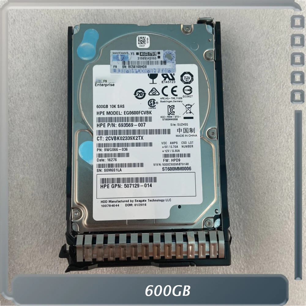 hp호환 2.5인치 SAS 6Gb/s 64MB 10000RPM새 600GB 702659 -001 702284 -B21 하드