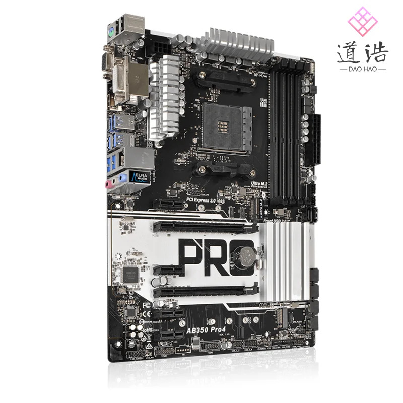 ASRock호환 AB350 Pro4 마더보드 M.2 HDMI PCI-E3.0 소켓 AM4 DDR4 B350 메인보드 리퍼 완료 64GB